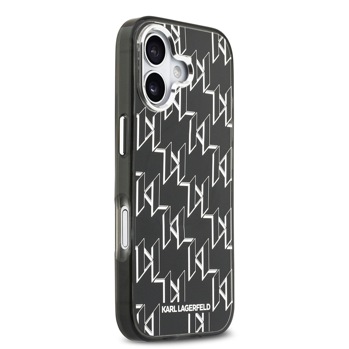 Karl Lagerfeld iPhone 17 Backcover hoesje - HC MagSafe IML KL Monogram - Zwart-Ilumina Benelux