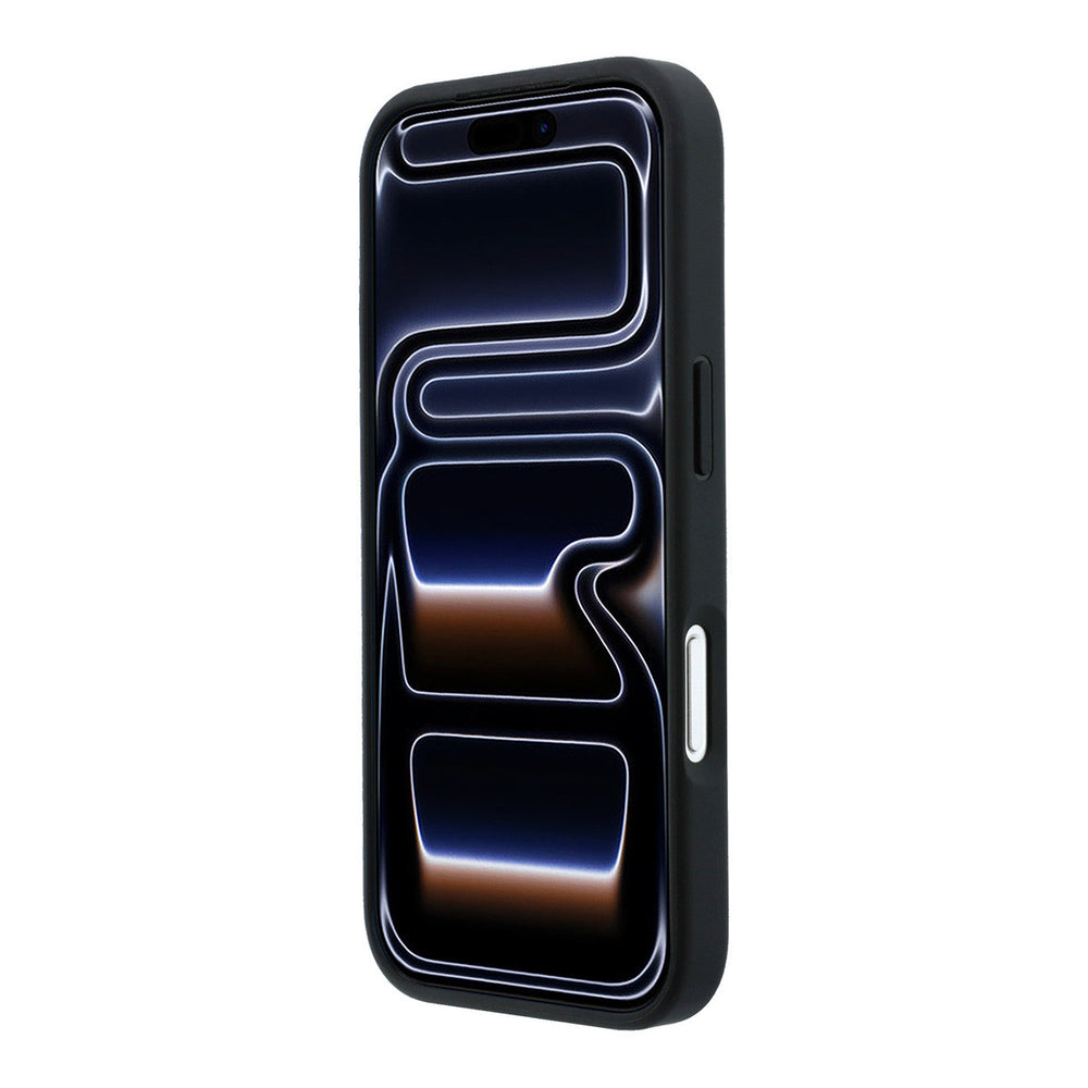 Zwart BMW telefoonhoesje van voren op een telefoon