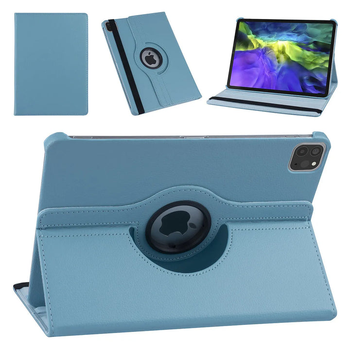 Tablethoes iPad Pro 11 inch 2020-2022 – 360° Draaibare Hoesje - Lichtblauw-Tablethoesjes-Ilumina Benelux