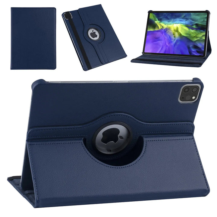 iPad Pro 11 inch 2020/2021/2022 – 360° Draaibare Hoesje – Donkerblauw-Tablethoesjes-Ilumina Benelux
