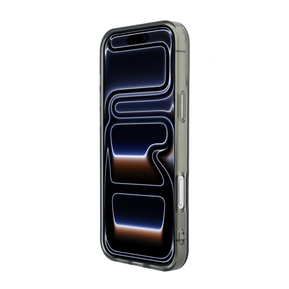 Grijsgroen BMW telefoonhoesje van voren op een telefoon
