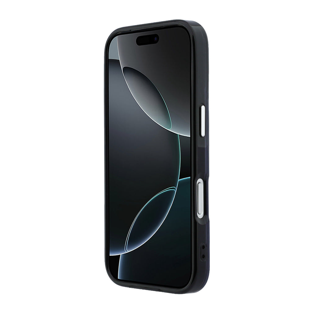Transparant Mercedes-Benz telefoonhoesje, van voren op een telefoon