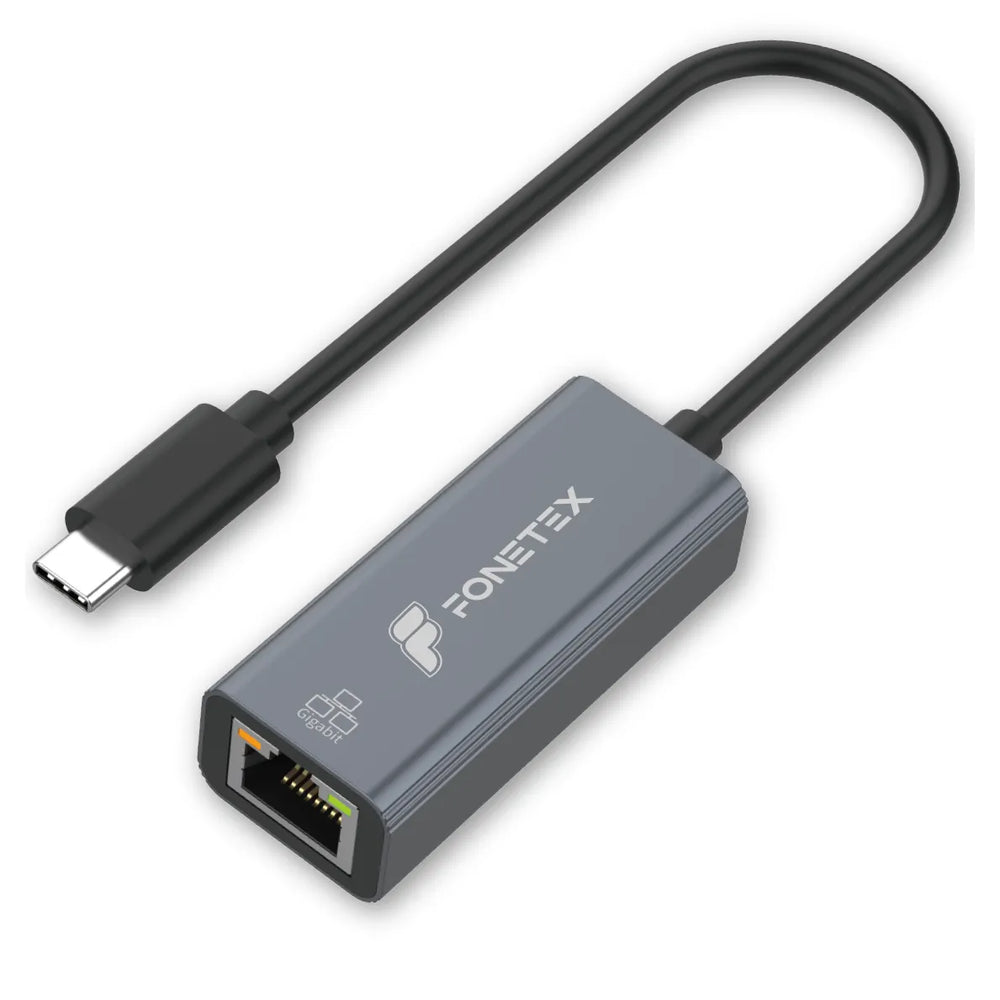 USB-C naar Ethernet Adapter - Gigabit LAN RJ45 - 1000Mbps - Thunderbolt 3 Compatibel - USB Type-C Netwerkadapter - Aluminium Behuizing-Ilumina Benelux