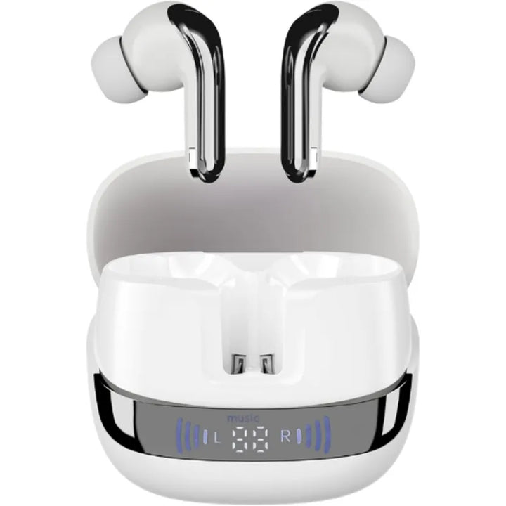 Draadloze Bluetooth Oordopjes met ENC – LED Display – True Wireless Earbuds – Wit-Ilumina Benelux