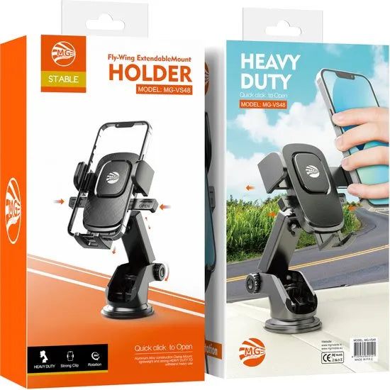 Auto Telefoonhouder met Zuignap – Dashboard & Voorruit Houder – 360° Draaibaar – Universeel-Ilumina Benelux
