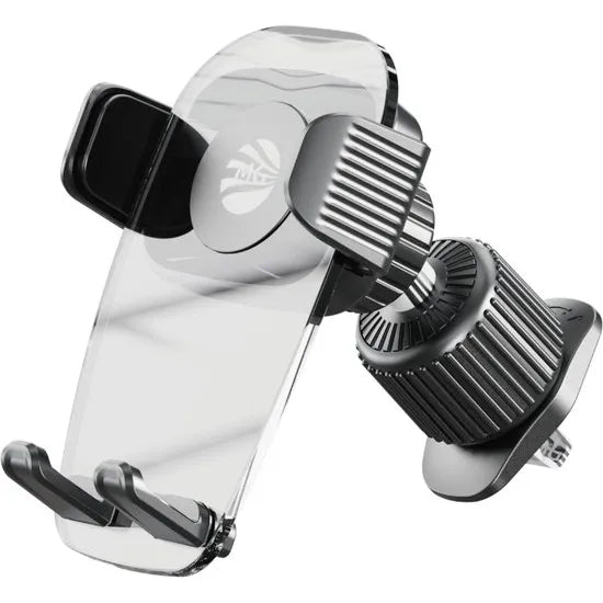 Auto Telefoonhouder – Luchtrooster – 360° Draaibaar – Transparant/Zwart-Ilumina Benelux