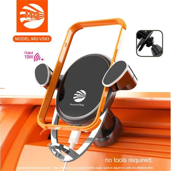15W Qi Draadloze Telefoonhouder voor Auto – Ventilatierooster Bevestiging-Ilumina Benelux
