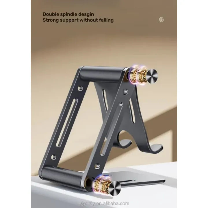 Verstelbare Telefoonhouder Bureau Aluminium – Opvouwbare Smartphone & Tablet Standaard – 360° Verstelbaar