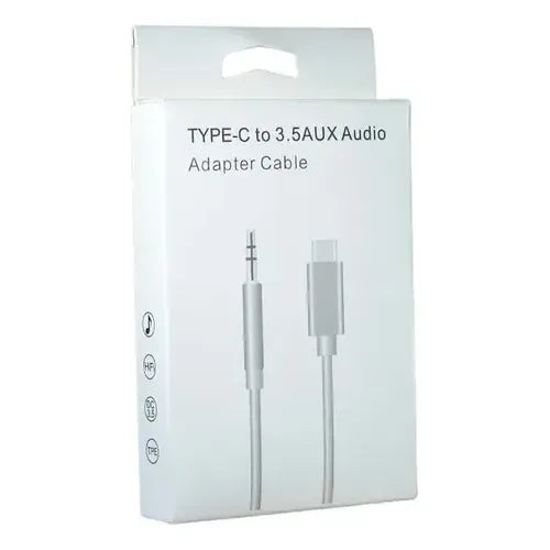 USB-C naar 3.5mm AUX Adapter – Audio Adapter Kabel – USB Type-C naar Koptelefoon Jack – Wit