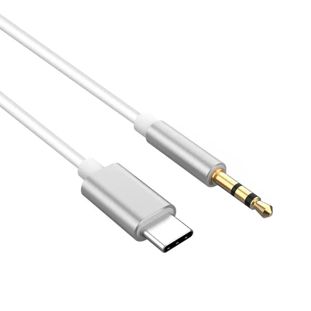 USB-C naar 3.5mm AUX Adapter – Audio Adapter Kabel – USB Type-C naar Koptelefoon Jack – Wit