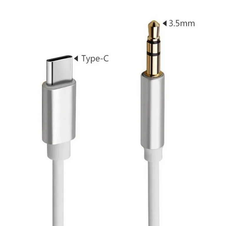 USB-C naar 3.5mm AUX Adapter – Audio Adapter Kabel – USB Type-C naar Koptelefoon Jack – Wit