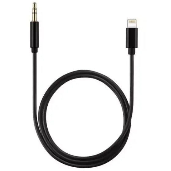 Lightning naar 3.5mm AUX Audio Kabel – Audio Adapter voor iPhone – AUX Kabel voor Autoradio & Koptelefoon – Zwart