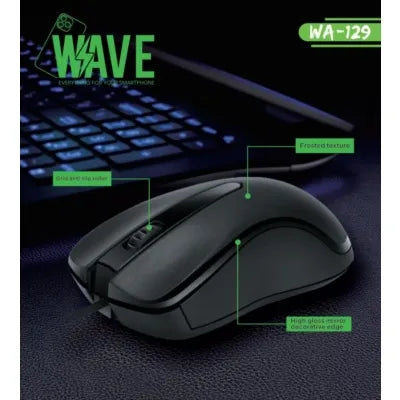 Bedrade USB Muis – 1600 DPI Optische Sensor – Plug & Play – Ergonomisch Ontwerp – Zwart-Ilumina Benelux