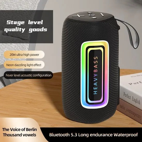 Heavy Bass 11 Bluetooth Speaker – Bluetooth 5.3 – RGB Lichtshow – 4800mAh Batterij – USB-C Oplaadbaar-Ilumina Benelux