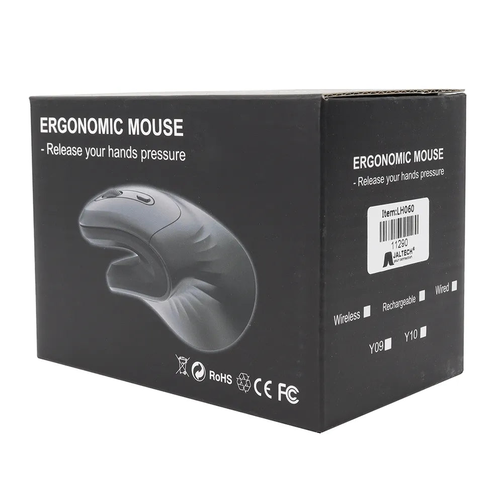 Ergonomische Verticale Draadloze Muis 3200 DPI – 2.4GHz USB Ontvanger – 6 Knoppen – Voor PC, Mac, PS5 & Xbox-Ilumina Benelux