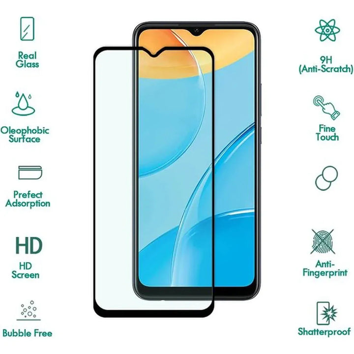 Oppo A5 2020/A9 2020/A15/A15s Screenprotector Full Cover Glas – 3x-Ilumina Benelux