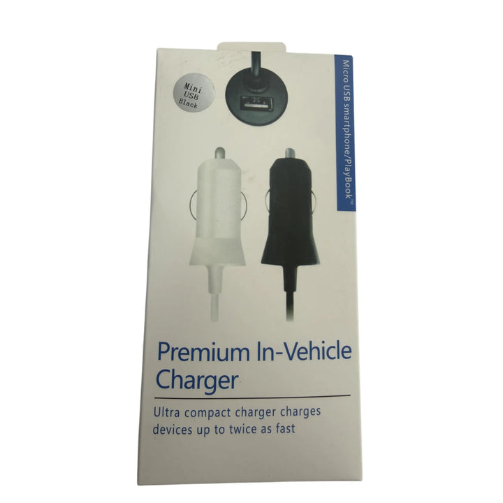 Premium In-Vehicle Mini USB Autolader Zwart-Ilumina Benelux