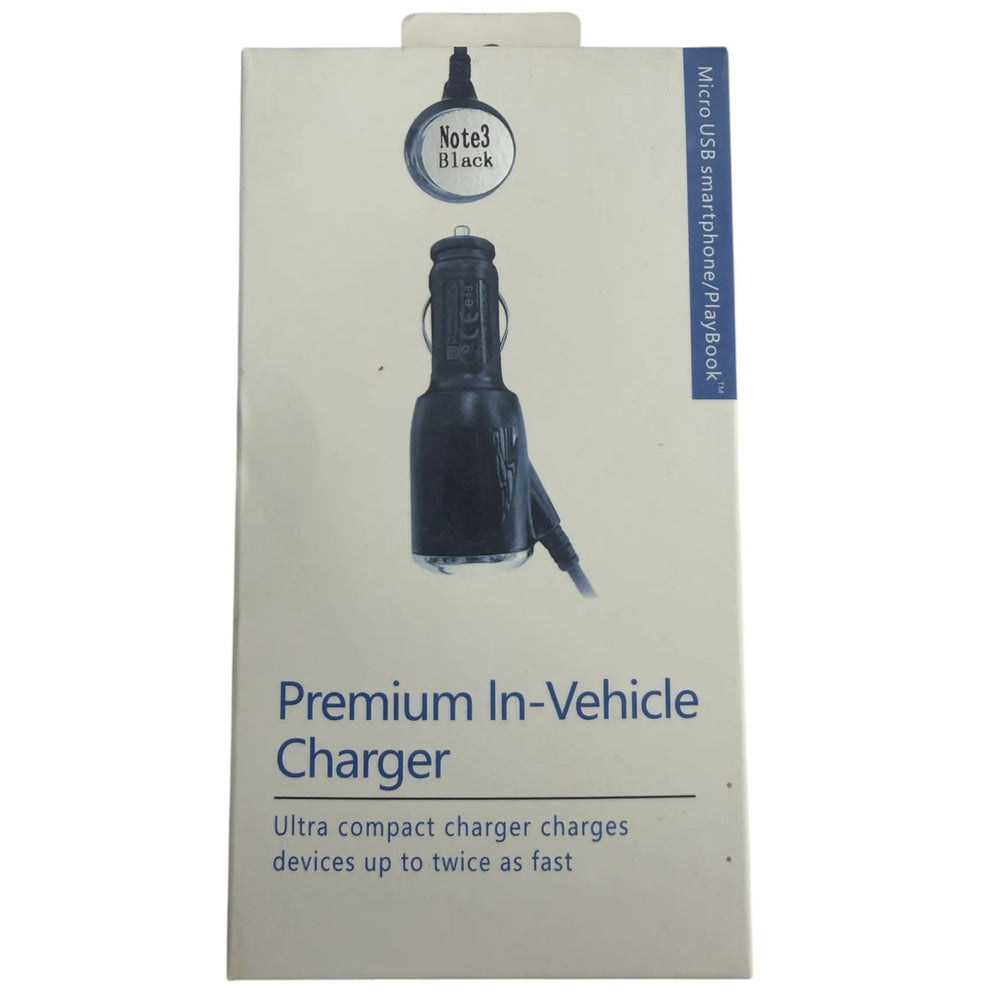 Premium In-Vehicle USB 3.0 Micro-USB Autolader Zwart-Ilumina Benelux