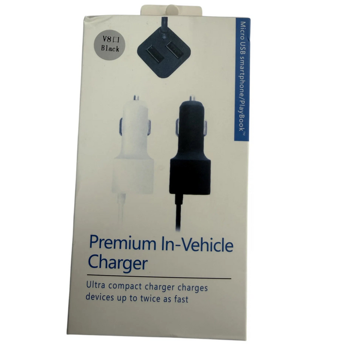 Premium In-Vehicle Micro-USB Autolader Zwart-Ilumina Benelux