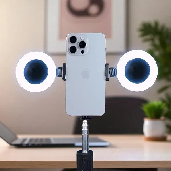 Selfie Stick met Statief en LED Ringlamp – Bluetooth Afstandsbediening – Uitschuifbaar tot 170 cm – 4-in-1 Vlog Statief