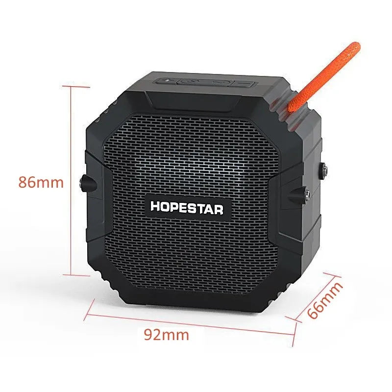 Hopestar T7 Outdoor Bluetooth Speaker – Mini Draadloze Speaker – IPX7 Waterdicht – 360° Stereo Subwoofer – Zwart-Ilumina Benelux