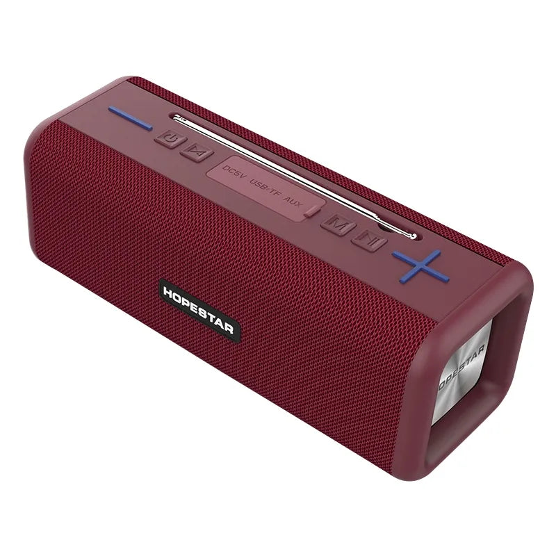 HOPESTAR A+ T9 Draagbare Bluetooth Speaker met Subwoofer – IPX7 Waterdicht – 10 Uur Speeltijd – Rood-Ilumina Benelux