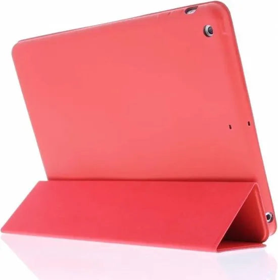 iPad 10.2 Hoesjes (2019/2020/2021) – Tri-Fold Cover – Ultraslank – Standfunctie – Rood-Tablethoesjes-Ilumina Benelux