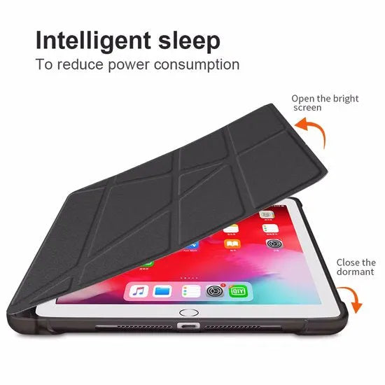 iPad 11 2025 A16 / iPad 12 2026 A19 11 inch / iPad 10 (2022) 10.9 Hoesjes – Smartcover Tablethoes – Penhouder – Auto Sleep/Wake – Zwart-Tablethoesjes-Ilumina Benelux