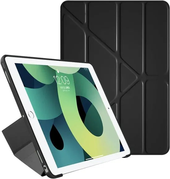 iPad Air 1/2 & iPad 9.7 2017/2018 Tablethoes – Smart Cover met Penhouder – Auto Sleep/Wake – Standfunctie – Zwart-Tablethoesjes-Ilumina Benelux