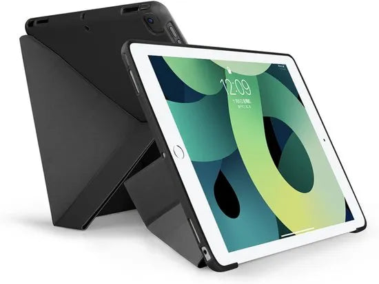 iPad Air 1/2 & iPad 9.7 2017/2018 Tablethoes – Smart Cover met Penhouder – Auto Sleep/Wake – Standfunctie – Zwart-Tablethoesjes-Ilumina Benelux