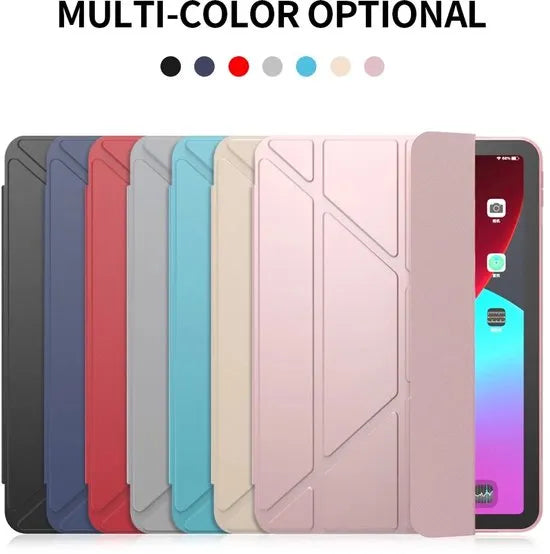 iPad Air 1/2 & iPad 9.7 2017/2018 Tablethoes – Smart Cover met Penhouder – Auto Sleep/Wake – Standfunctie – Zwart-Tablethoesjes-Ilumina Benelux