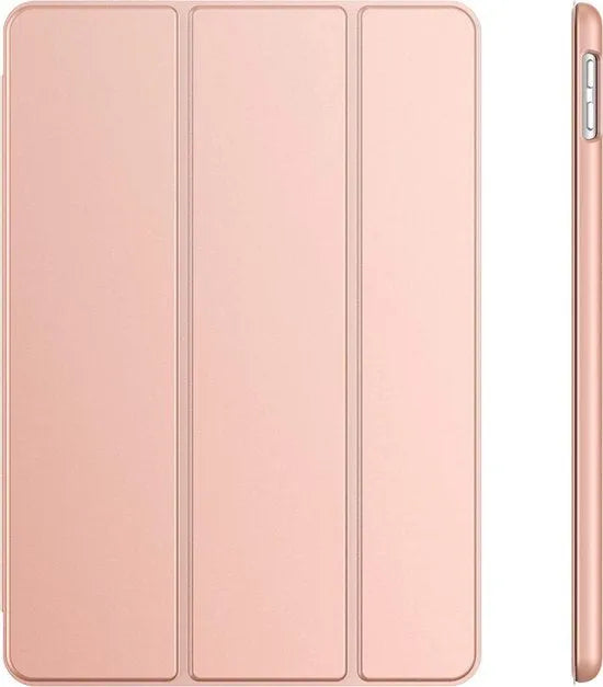iPad Air 1/2 & iPad 2017/2018 – Ultraslank Tri-Fold Smart Cover – Standfunctie – Roségoud-Tablethoesjes-Ilumina Benelux