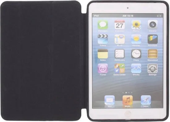 iPad Mini 1/2/3 – Ultraslank Tri-Fold Smart Cover – Standfunctie – Auto Wake/Sleep – Roségoud-Tablethoesjes-Ilumina Benelux