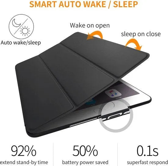 iPad Mini 1/2/3 – Ultraslank Tri-Fold Smart Cover – Standfunctie – Auto Wake/Sleep – Roségoud-Tablethoesjes-Ilumina Benelux