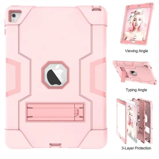iPad Mini 2/3/4 Tablethoes – Rugged Case Hoesjes – Schokbestendig – Kickstand Standfunctie – Roze-Tablethoesjes-Ilumina Benelux