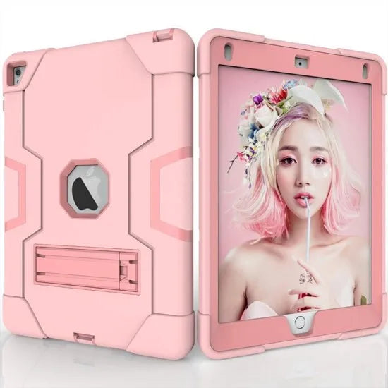 iPad Mini 2/3/4 Tablethoes – Rugged Case Hoesjes – Schokbestendig – Kickstand Standfunctie – Roze-Tablethoesjes-Ilumina Benelux