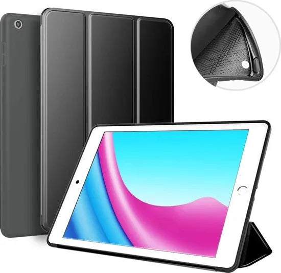 iPad Mini 4/5 Tablethoes – Ultraslanke Tri-Fold Smart Cover – Standfunctie – Magnetisch – Rood-Tablethoesjes-Ilumina Benelux