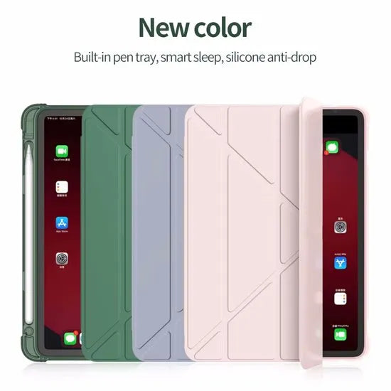 iPad Mini 7/6 Hoesjes – Smartcover Tablethoes – Penhouder – Auto Sleep/Wake – 8.3 Inch – Roségoud-Tablethoesjes-Ilumina Benelux
