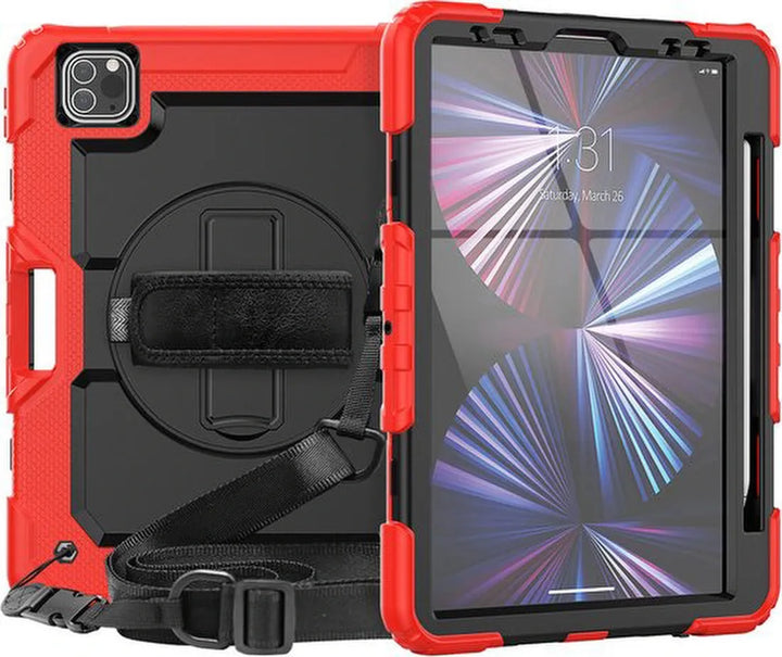 iPad Pro 11 (2018-2022) & iPad Air 4 Hoesjes – Kidsproof – Handvat & Standfunctie – Zwart-Tablethoesjes-Ilumina Benelux