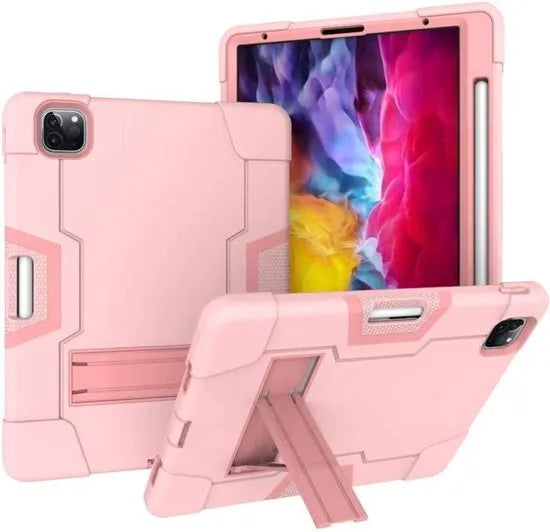 iPad Pro 11 inch (2020/2021/2022) Tablethoes – Shockproof Standcase – Schokbestendig – 11 inch – Roze-Tablethoesjes-Ilumina Benelux