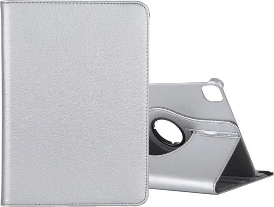 iPad Pro 11 2020/2021/2022 Tablethoes Hoesjes – 360° draaibaar – Multi-Stand – Beschermhoes – Zilver-Tablethoesjes-Ilumina Benelux