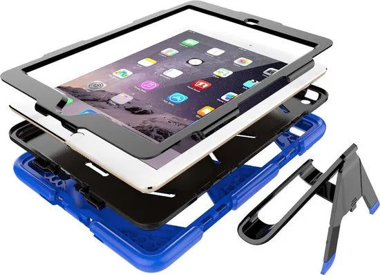 iPad Pro 11 inch (2020/2021/2022) Tablethoes – Heavy Duty Army Cover – Schokbestendig – Kickstand – Zwart-Tablethoesjes-Ilumina Benelux