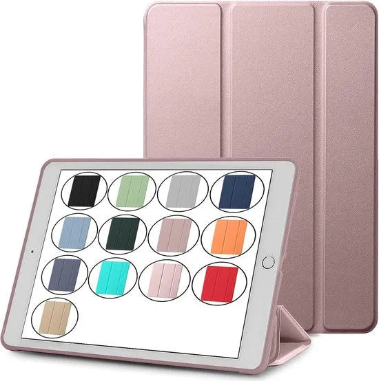 iPad Pro 11 Hoesjes – Ultraslanke Tri-Fold Smart Cover – Standfunctie – iPad Pro 11 (2018-2022) – Roségoud-Tablethoesjes-Ilumina Benelux