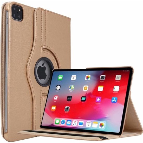 iPad Pro 11 inch (2024/2025) Hoesjes – 360° draaibaar – Multi-stand – Goud-Tablethoesjes-Ilumina Benelux