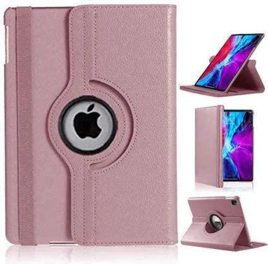 iPad Pro 11 inch Hoesjes – 360° Draaibare Multi-Stand Tablethoes – 2020/2021/2022 – Roségoud-Tablethoesjes-Ilumina Benelux