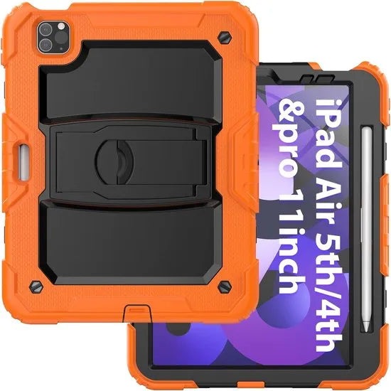 Tablethoes – Schokbestendig – iPad Pro 11 (2022/2021/2020) & Air 5/4 – Oranje-Ilumina Benelux