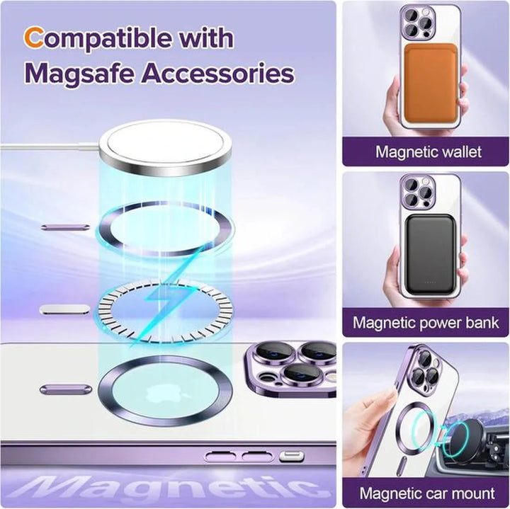 iPhone 11 Hoesjes – Backcover – Camera Lens Protector – MagSafe compatibel – Paars-Ilumina Benelux