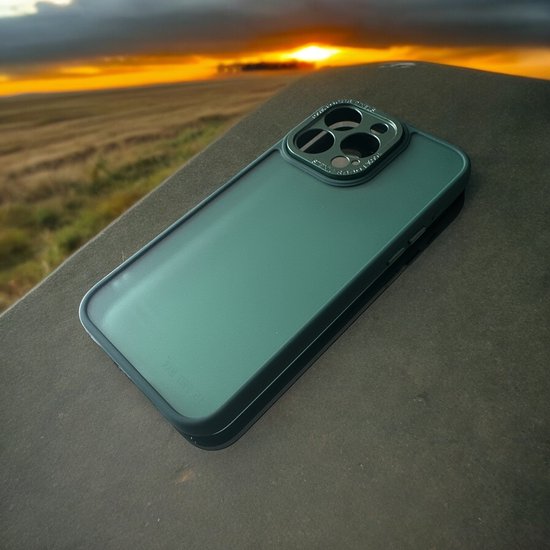 iPhone 11 Hoesjes – Military Backcover – Camera Protector – Schokbestendig – Groen-Ilumina Benelux