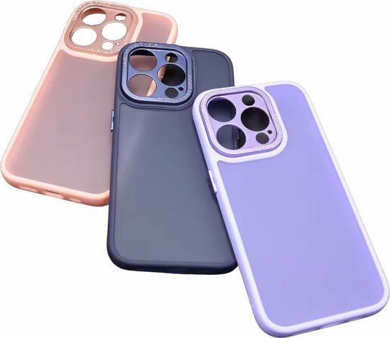 iPhone 11 Hoesjes – Military Backcover – Camera Protector – Schokbestendig – Paars-Ilumina Benelux