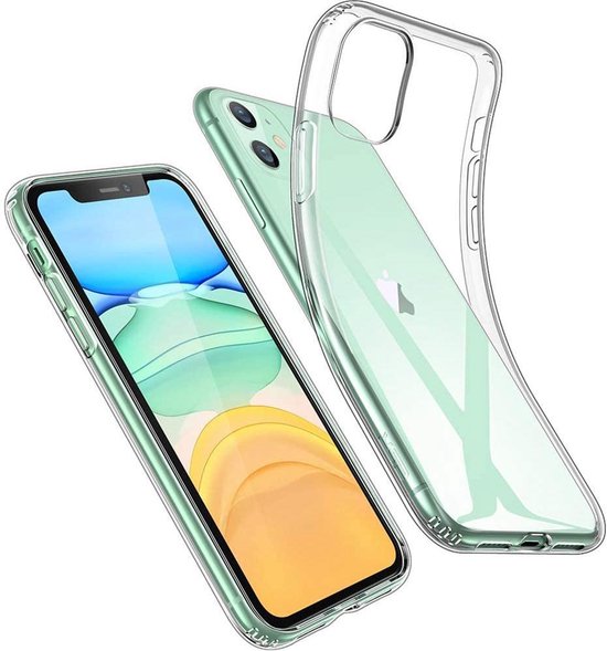 iPhone 11 Hoesjes – Soft Silicone Backcover – Transparant – Flexibel – Anti-slip-Ilumina Benelux